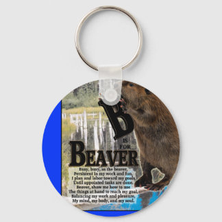 LLAVERO B ES PARA BEAVER KEYCHAIN