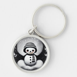 Llavero B&W Snowman