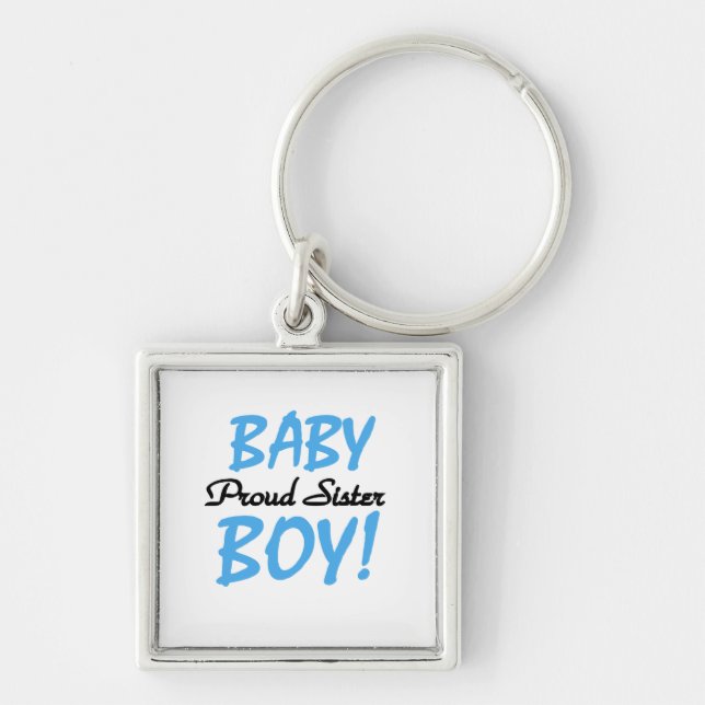Llavero Baby Boy Orgulloso Sister Gifts (Frente)