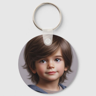 Llavero Baby Dino Birthday Photo Keychain!