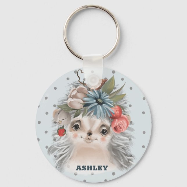 Llavero Baby Hedgehog Keychain (Anverso)