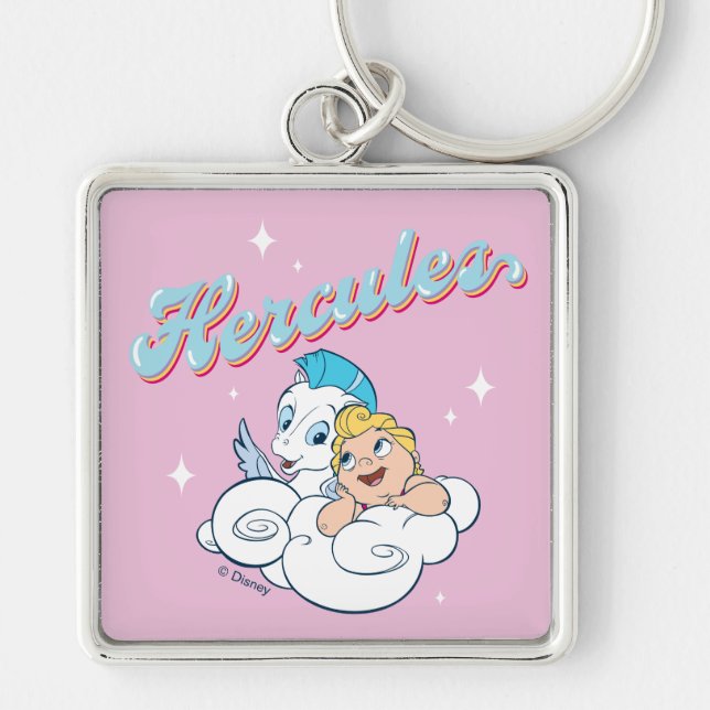 Llavero Baby Hercules and Pegasus on a Cloud Keychain (Frente)