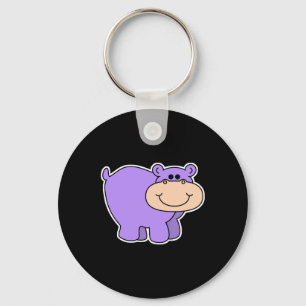 Llavero baby purple hippo