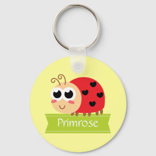 Llavero Baby Shower: Bebé lindo y insecto con manchas card
