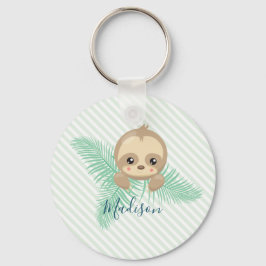 Llavero Baby Shower de Green Happy Baby Sloth