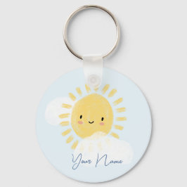 Llavero Baby Shower Sunshine personalizado de primer cumpl