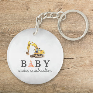 Llavero Baby Under Construction Boy Baby Shower