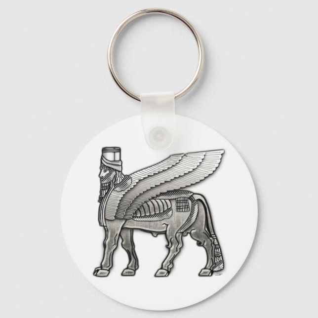 Llavero Babylonian Winged Bull Lamassu (Anverso)