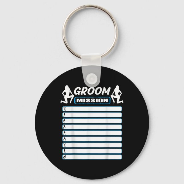 Llavero Bachelor Party With Checklist - Tareas Para El Gro (Anverso)