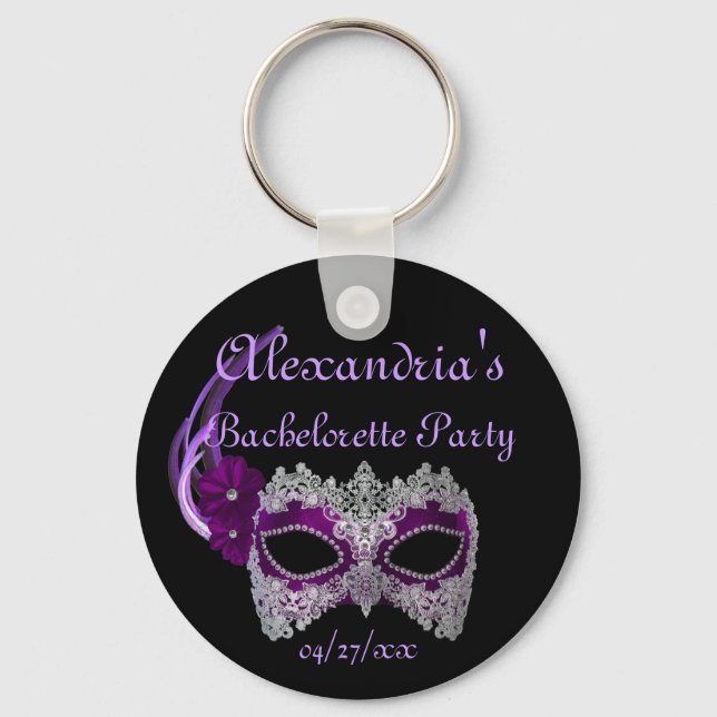 Llavero "Bachelorette Party" - Royal Purple Mask (Anverso)