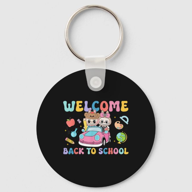 Llavero Back To School First Day Of School Monster Teacher (Anverso)
