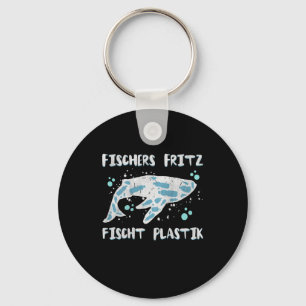 Llavero Backprint Fritz Peces Plástico Protección Ambienta