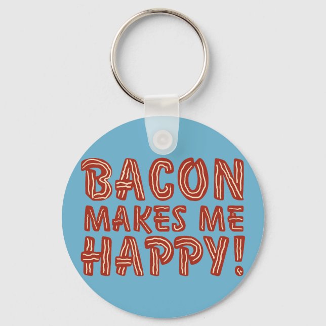Llavero Bacon me hace feliz (Anverso)