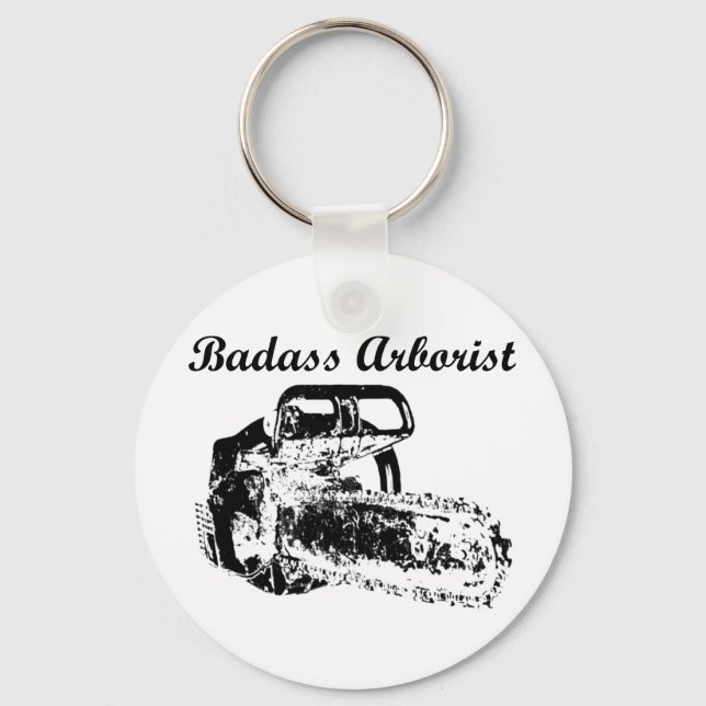 Llavero Badass Arborist - Chainsaw (Anverso)