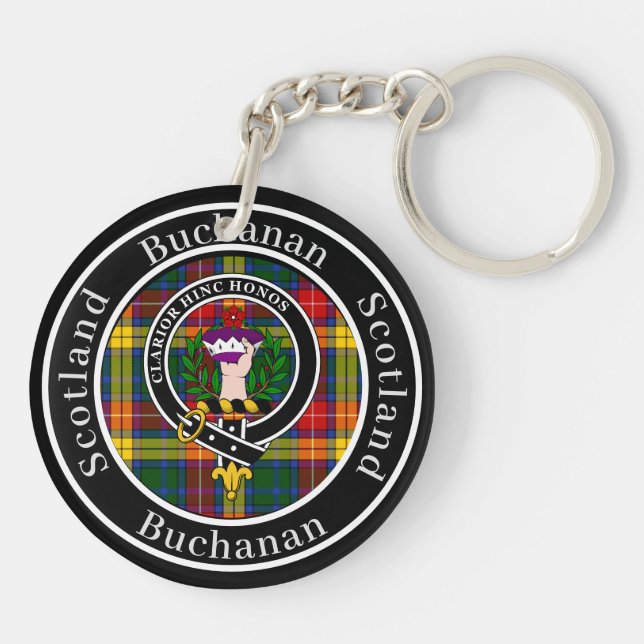 Llavero Badge Buchanan Clan y Tartán (Atrás)