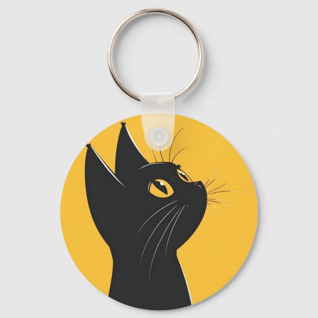 Llavero Badge keychain cat (Anverso)