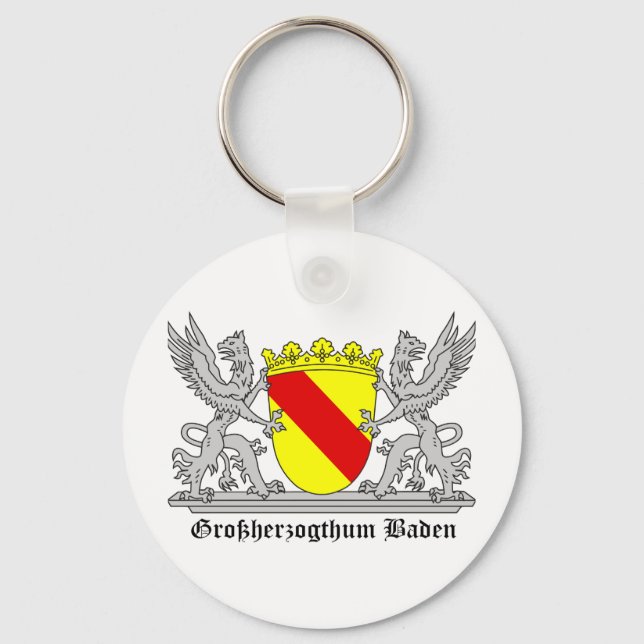 Llavero Badischer Greif mi Schrift Großherzogtum Baden (Anverso)