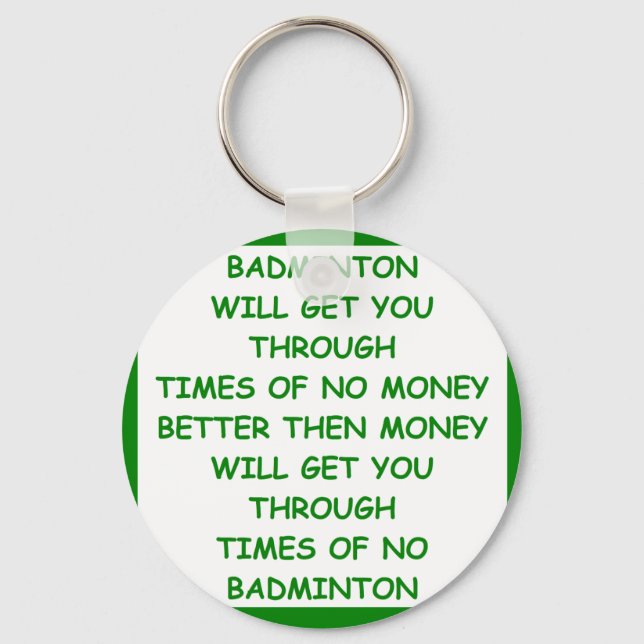 LLAVERO BADMINTON (Anverso)