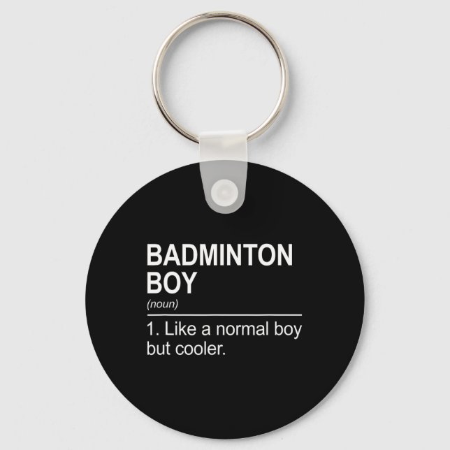 Llavero Badminton Boy Noun Definition Shuttle Pl (Anverso)