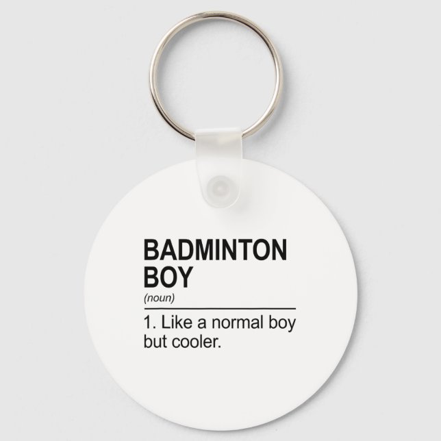 Llavero Badminton Boy Noun Definition Shuttle Pl (Anverso)
