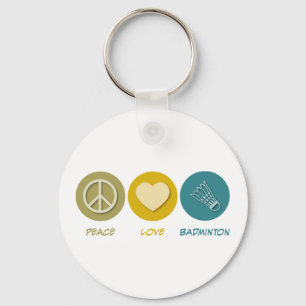 Llavero Badminton de amor por la paz