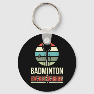 Llavero Badminton es ciencia de raquetas