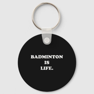 Llavero Badminton es el divertido jugador deportivo de la