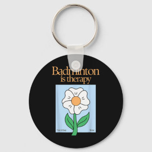 Llavero Badminton es Terapia Racket Stress Relief Mi