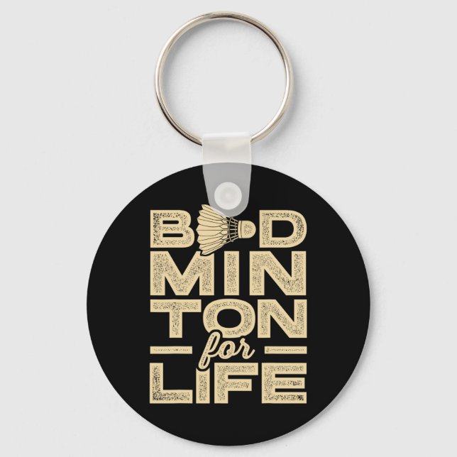 Llavero Badminton For Life Badminton Player Shuttle Cross (Anverso)
