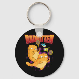 Llavero Badminton I Badkitten Cat I Badminton Racket Shutt