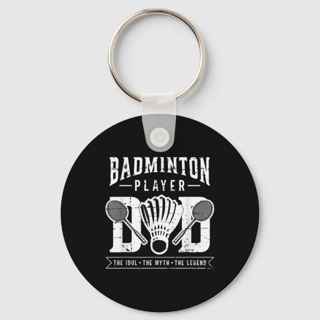 Llavero Badminton Player Dad The Shuttle Player Badminton (Anverso)