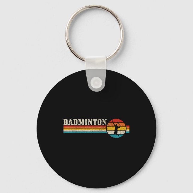 Llavero Badminton Player Vintage (Anverso)
