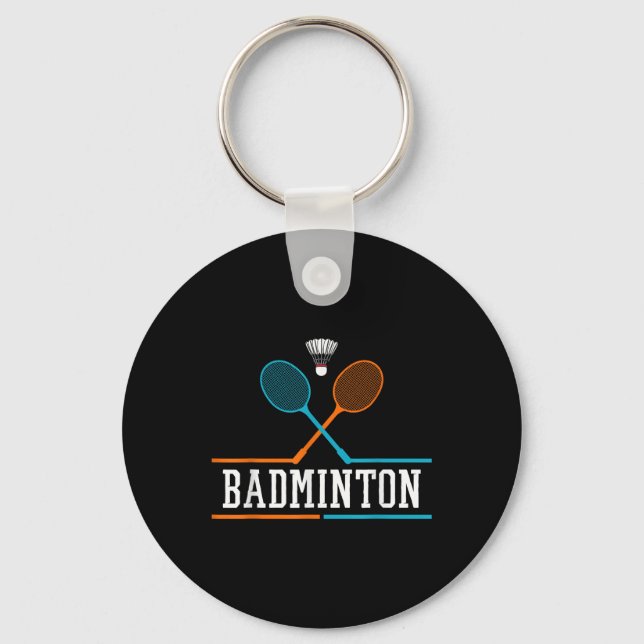 Llavero Badminton Racket Shuttle Team Coach Badminton Play (Anverso)