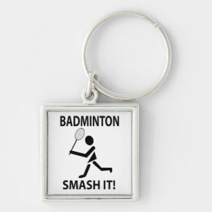 Llavero Bádminton Smash It Deportes Jugador Entrenador Bád