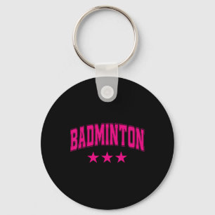 Llavero Badminton Todas Las Estrellas Rosadas Clic Retro V