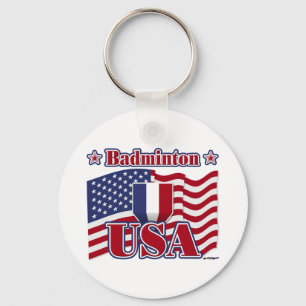 Llavero Badminton USA