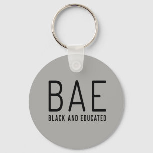 Llavero BAE Negro y Keychain Educado