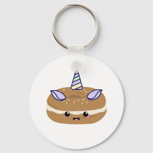 Llavero Bagel Unicorn Bagel Buddies