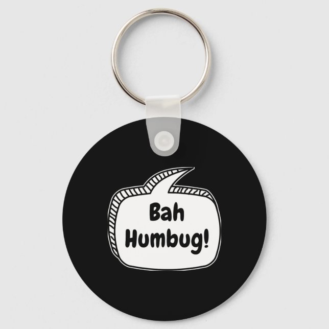 Llavero Bah Humbug Speech Bubble T Shirt  (Anverso)