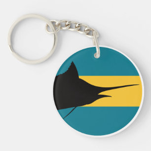 Llavero Bahamas Marlin azul Bandera nacional animal bahame