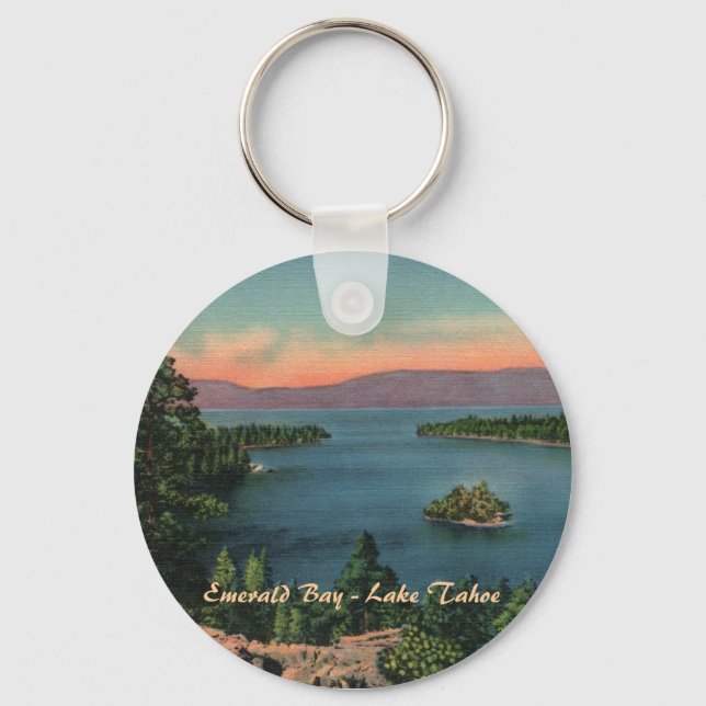 Llavero Bahía Esmeralda - Keychain del lago Tahoe (Anverso)