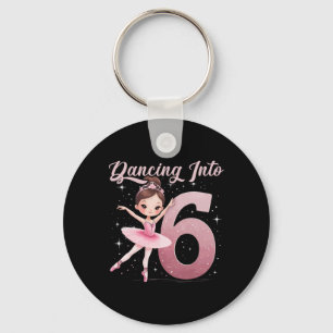Llavero Bailando en 6 Chicas de ballet de cumpleaños