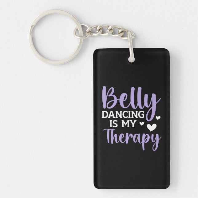 Llavero Bailar Belly es mi Belly de baile Therapy Shimmy (Frente)