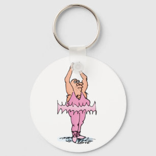Llavero Bailarín de ballet graso en Tutu PInk