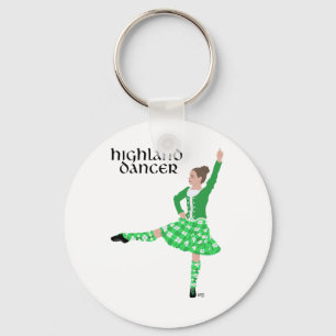 Llavero Bailarín de las Highlands escocesas Verde