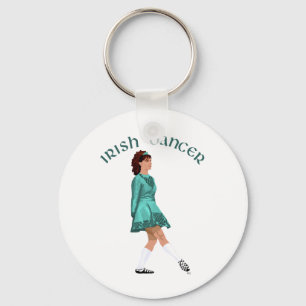 Llavero Bailarín de paso irlandés - Verde azulado