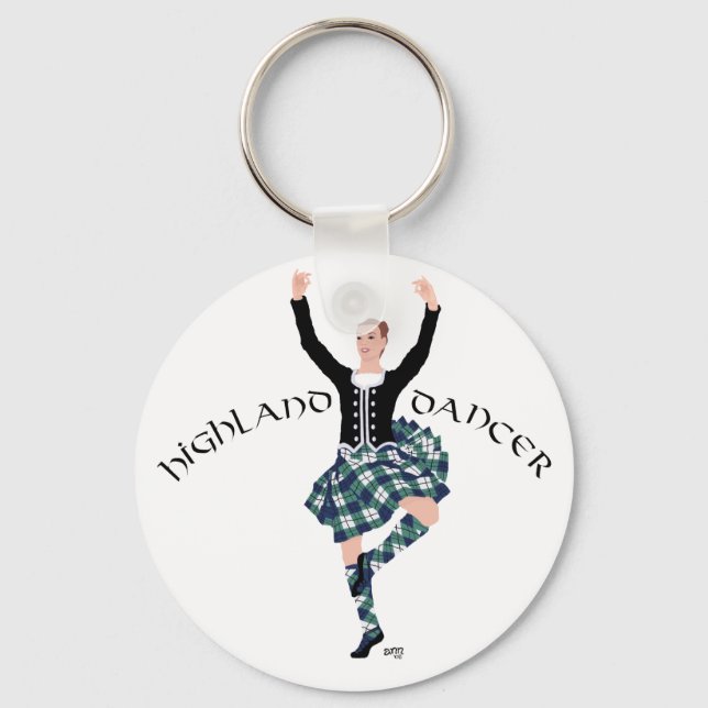 Llavero Bailarín escocés Highland Fling (Anverso)