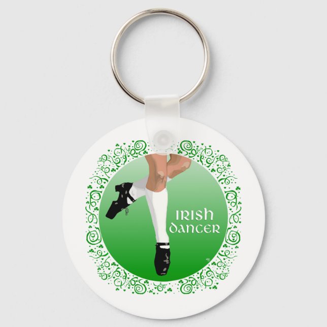 Llavero Bailarín Irlandés Zapatos Duros (Anverso)