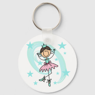 Llavero Bailarina - Camisetas y regalos marrones