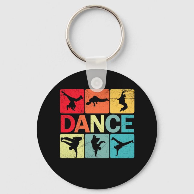 Llavero Bailarina de baile B-Boy Dance Tshirt Breakdance (Anverso)